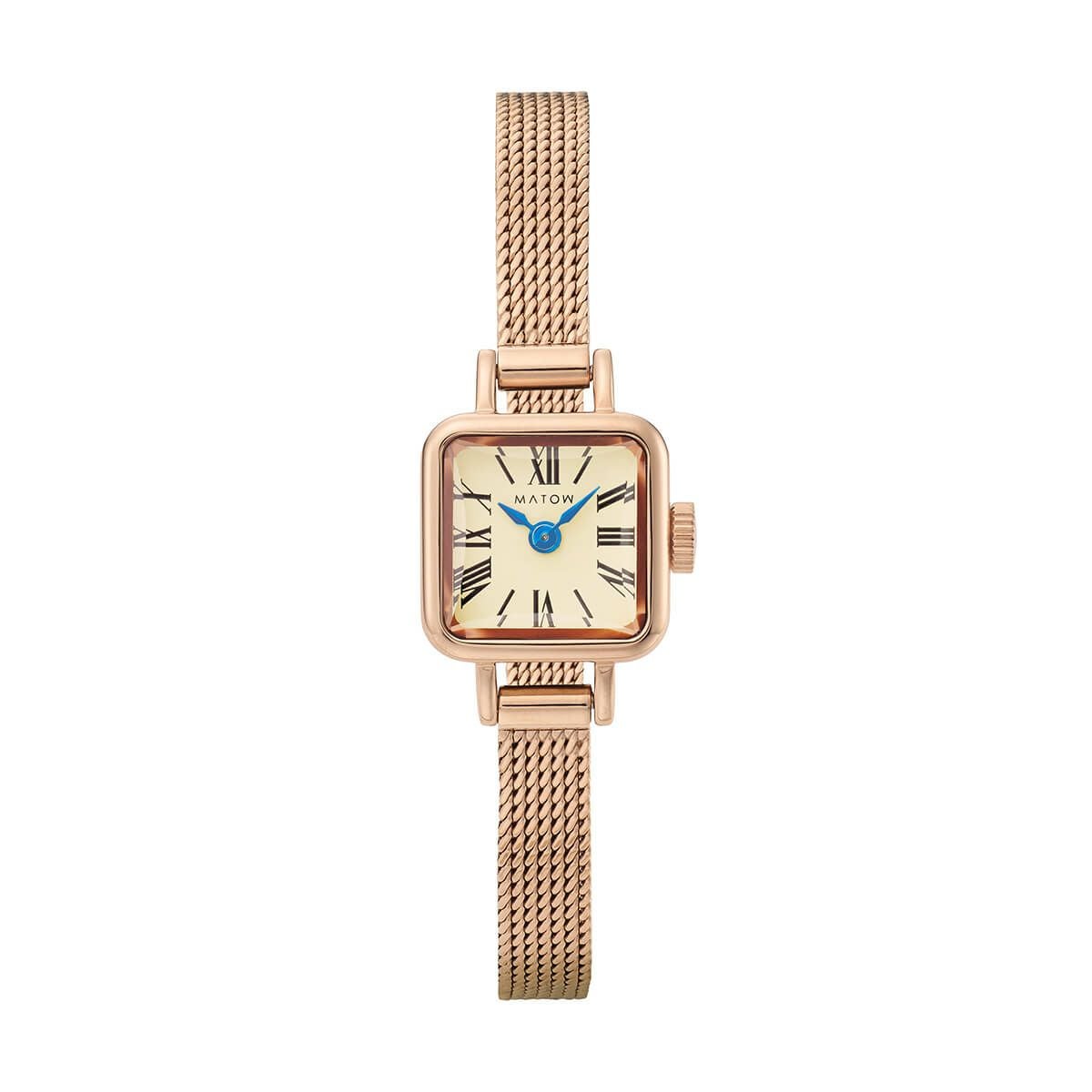 MATOW / マトウ Tsuki 淡月 たんげつ ミニスクエア ローズゴールド