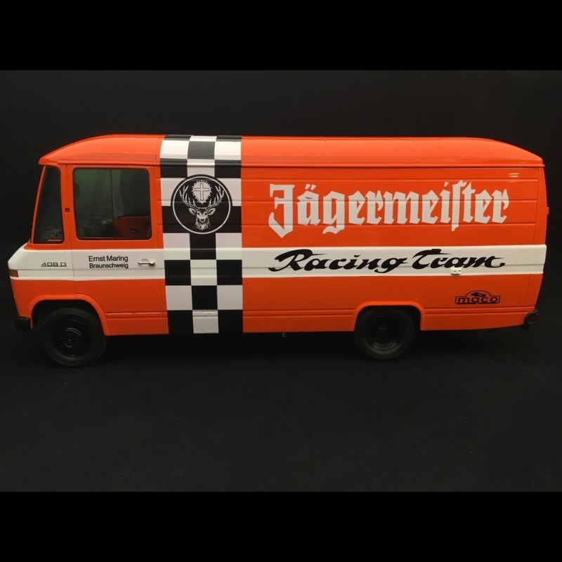 Mercedes L408 Case truck Porsche Jägermeister racing team 1/18