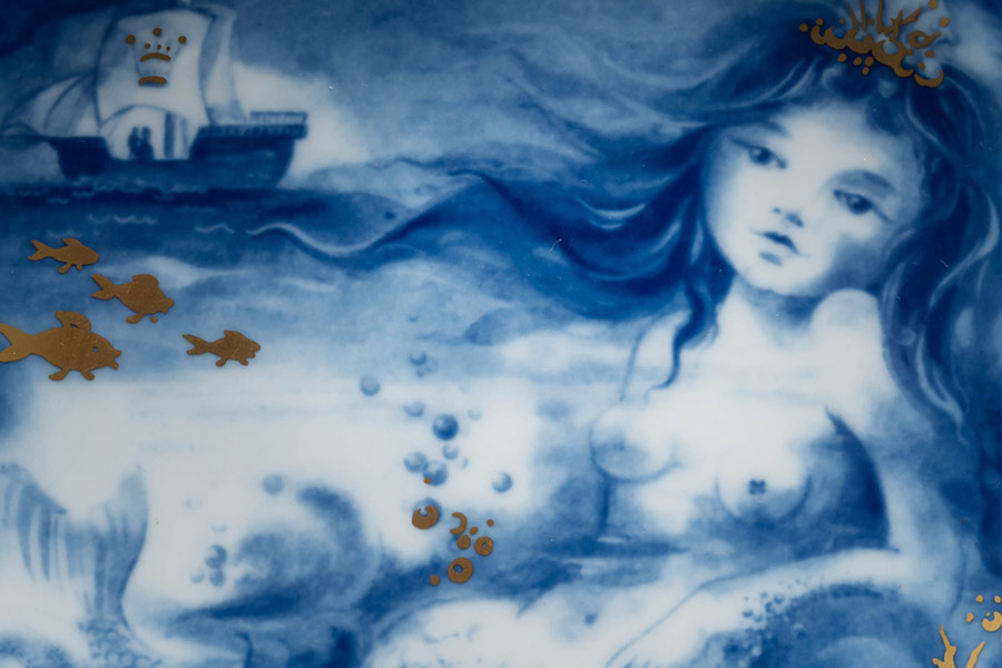 マイセン 童話ミニプレート『Little water nymph（人魚姫）』を