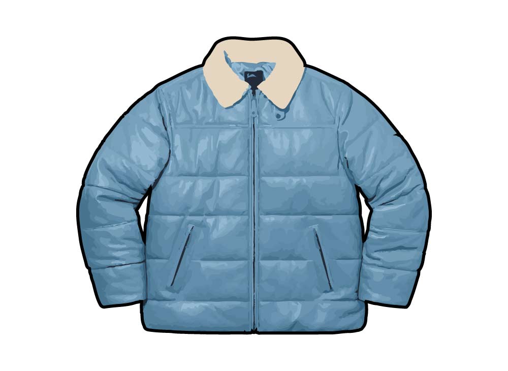 シュプリーム レザージャケット ライトブルー Supreme/Schott