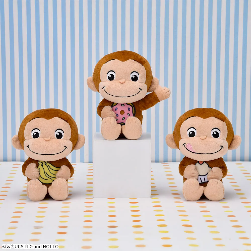 おさるのジョージ ぽってりぬいぐるみ くいしんぼう｜プライズ・くじ