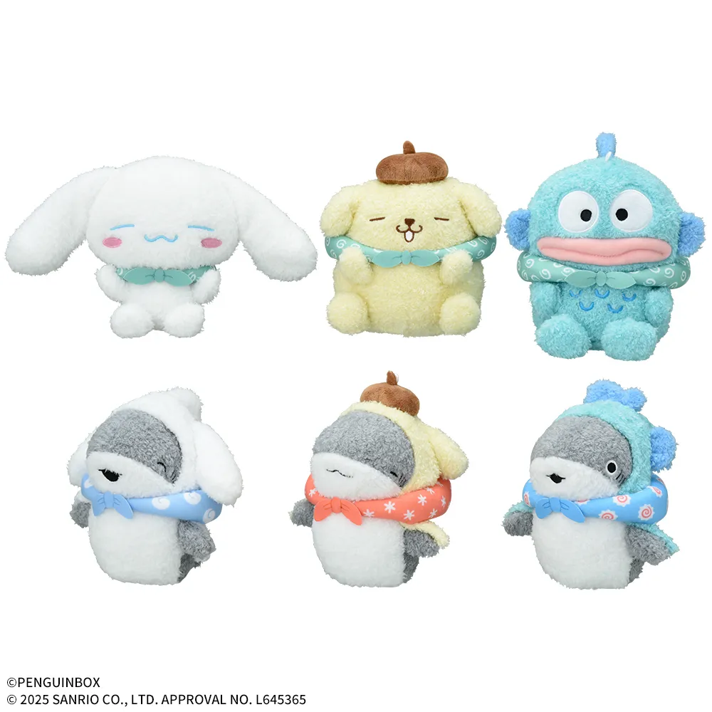 おでかけ子ザメ×サンリオキャラクターズ ぬいぐるみVol.2｜プライズ