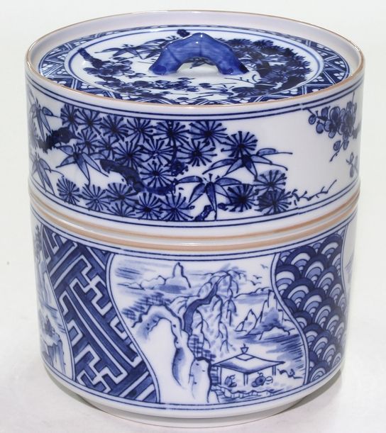 通販販売【茶道具】 水指 染付祥瑞 *西尾瑞豊* 茶道道具