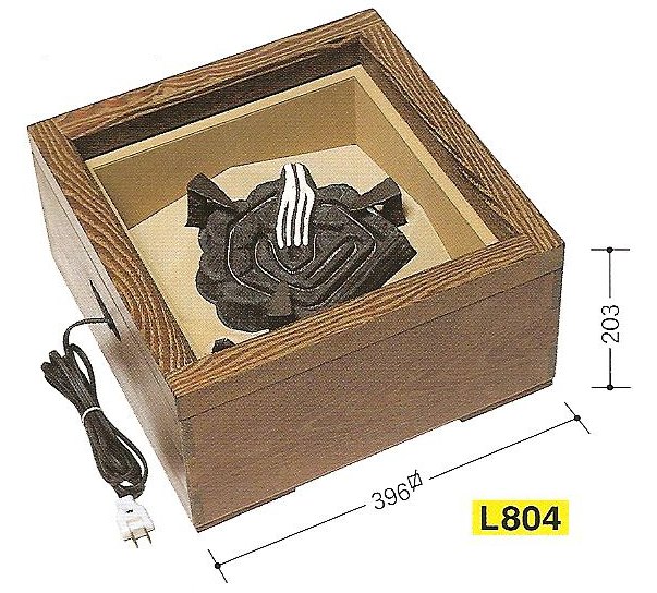 通販販売【茶道具】 野々田 置炉 女桑 【L804】 *電熱*炭型*炭形