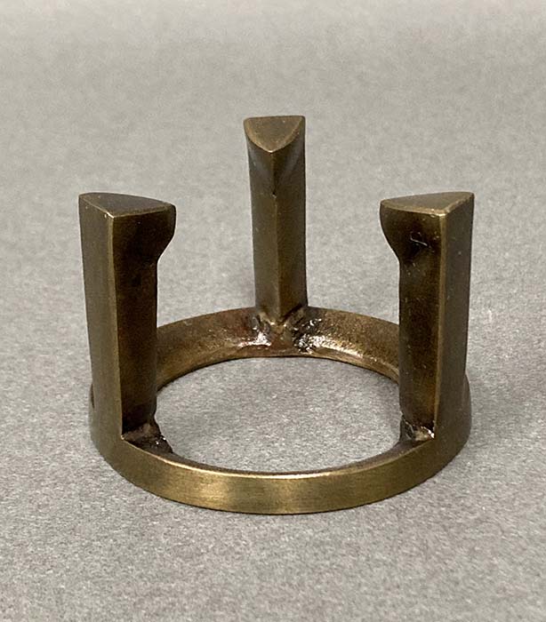 唐銅 五徳 蓋置（七種蓋置 並品 鍋長色）