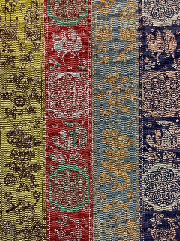 茶道具】龍村美術織物裂 出帛紗 「紅牙瑞錦」 *正絹*出袱紗*出服紗*