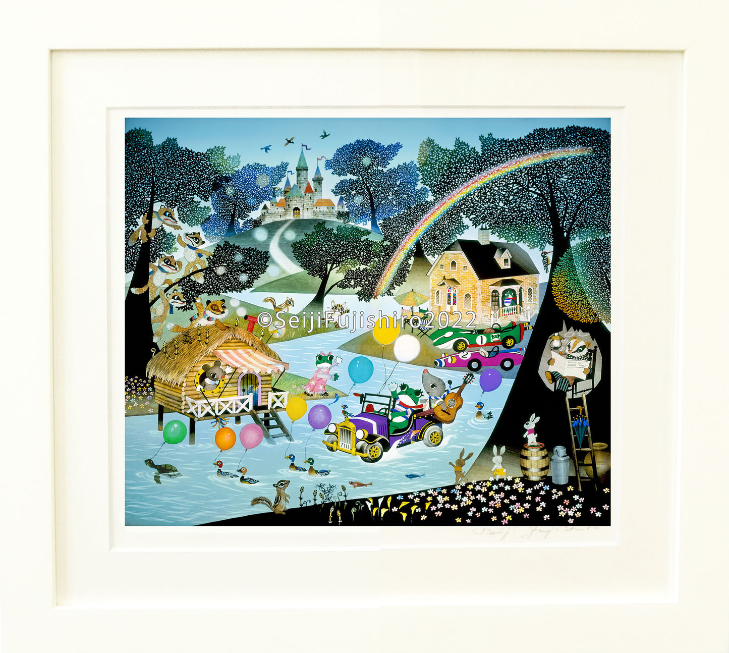 ケロヨンのユートピア」FSM-69 ジクレー版画 – 藤城清治とラビの玉手箱