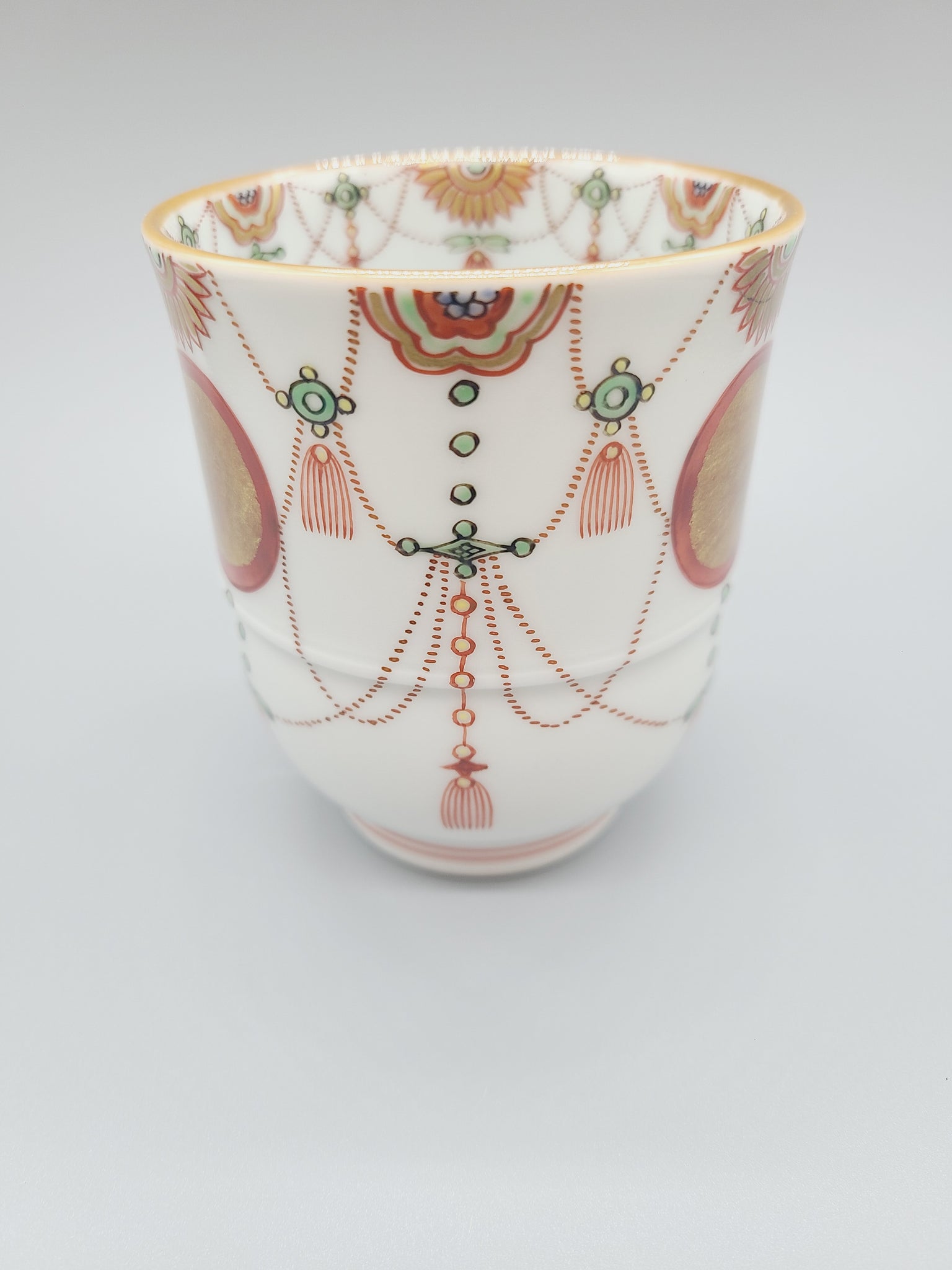 清水焼 赤絵小紋 奈良茶揃い 五客 清水焼 赤絵小紋 奈良茶揃い 五客