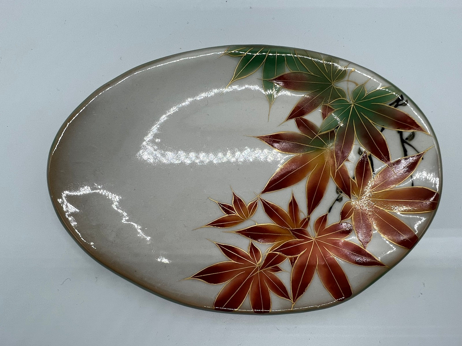 京焼・清水焼 土渕陶あん(陶あん窯) 白掛五草花楕円皿揃 – SEIKADO