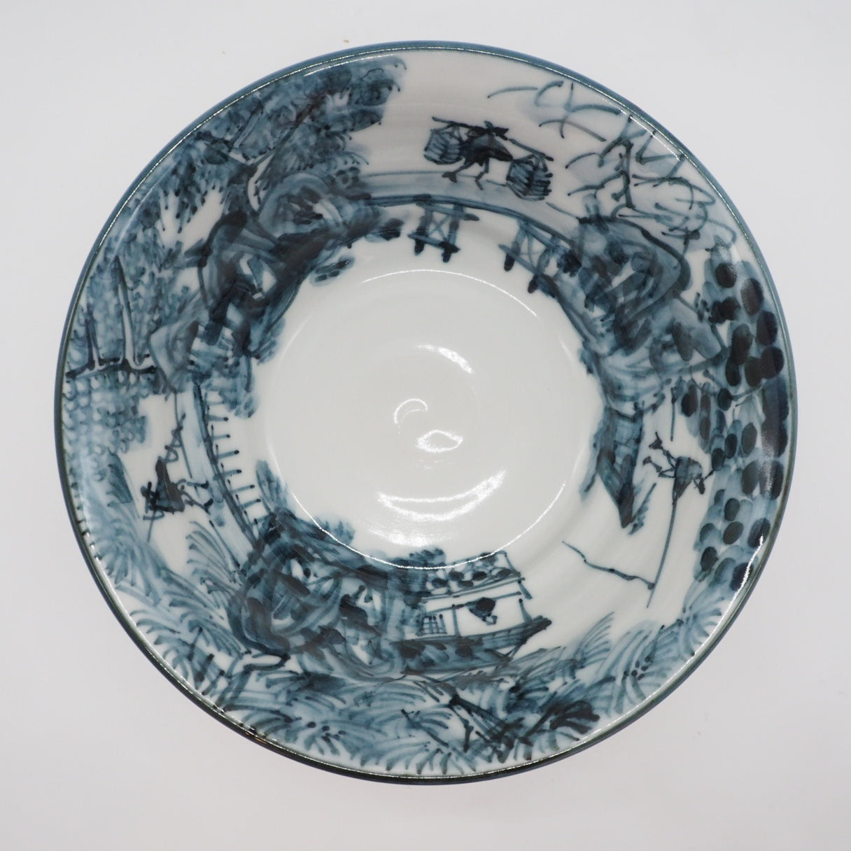 京焼・清水焼 村田幸之介(六齋窯) 山水あみ茶漬(ご飯茶碗) – SEIKADO