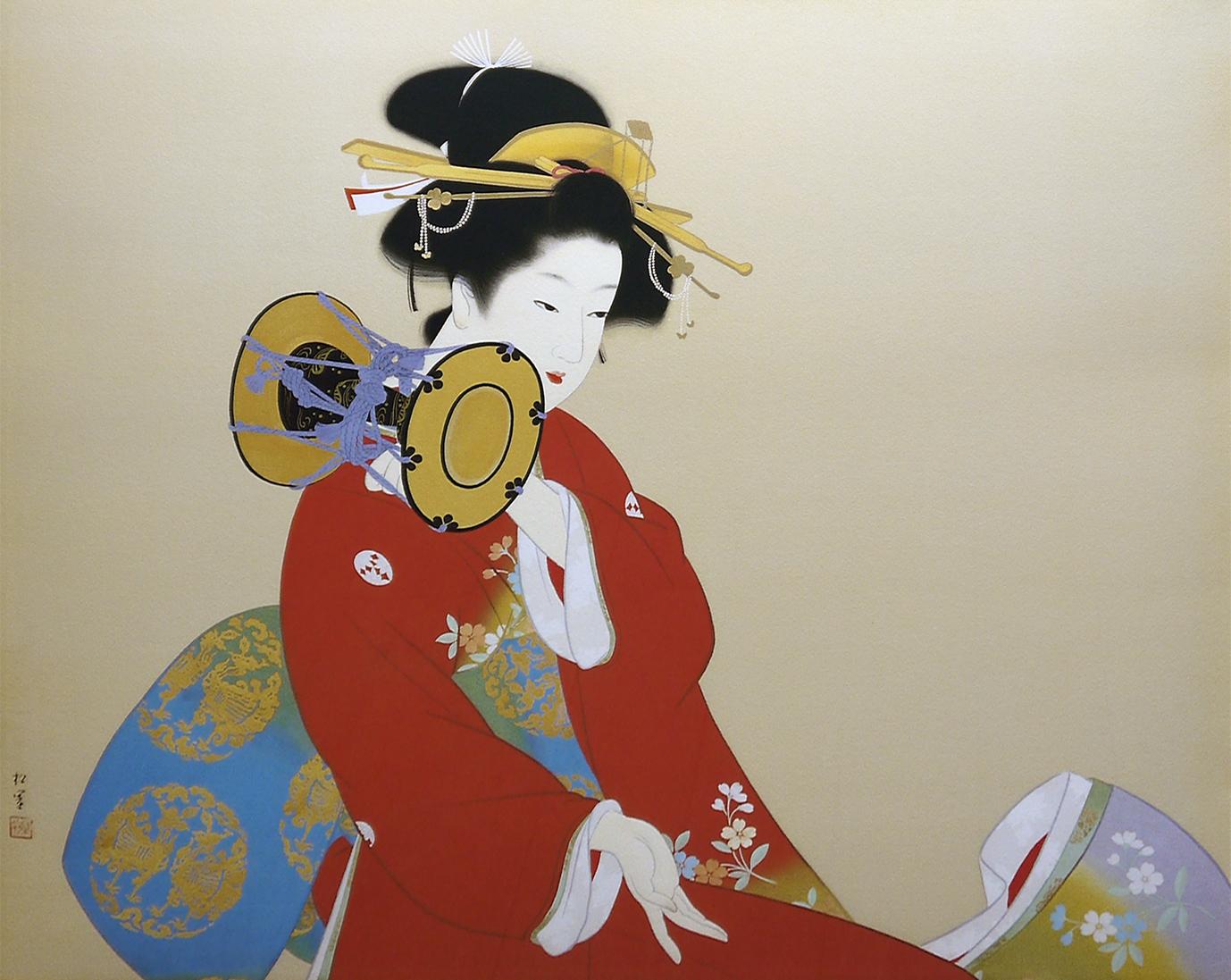 版画 「美人観書」 | ｜正光画廊