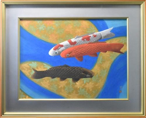 日本画12P 「悠鯉」 | ｜正光画廊