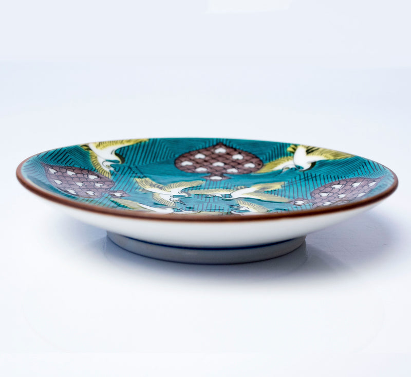 名品豆皿 古九谷青手鶴かるた文 MC-03 – SEIKOU ONLINE