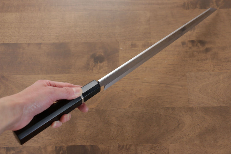 堺孝行富士山白鋼二號本燒切付柳刃300mm 黑檀（帶環型設計）握把附刀鞘
