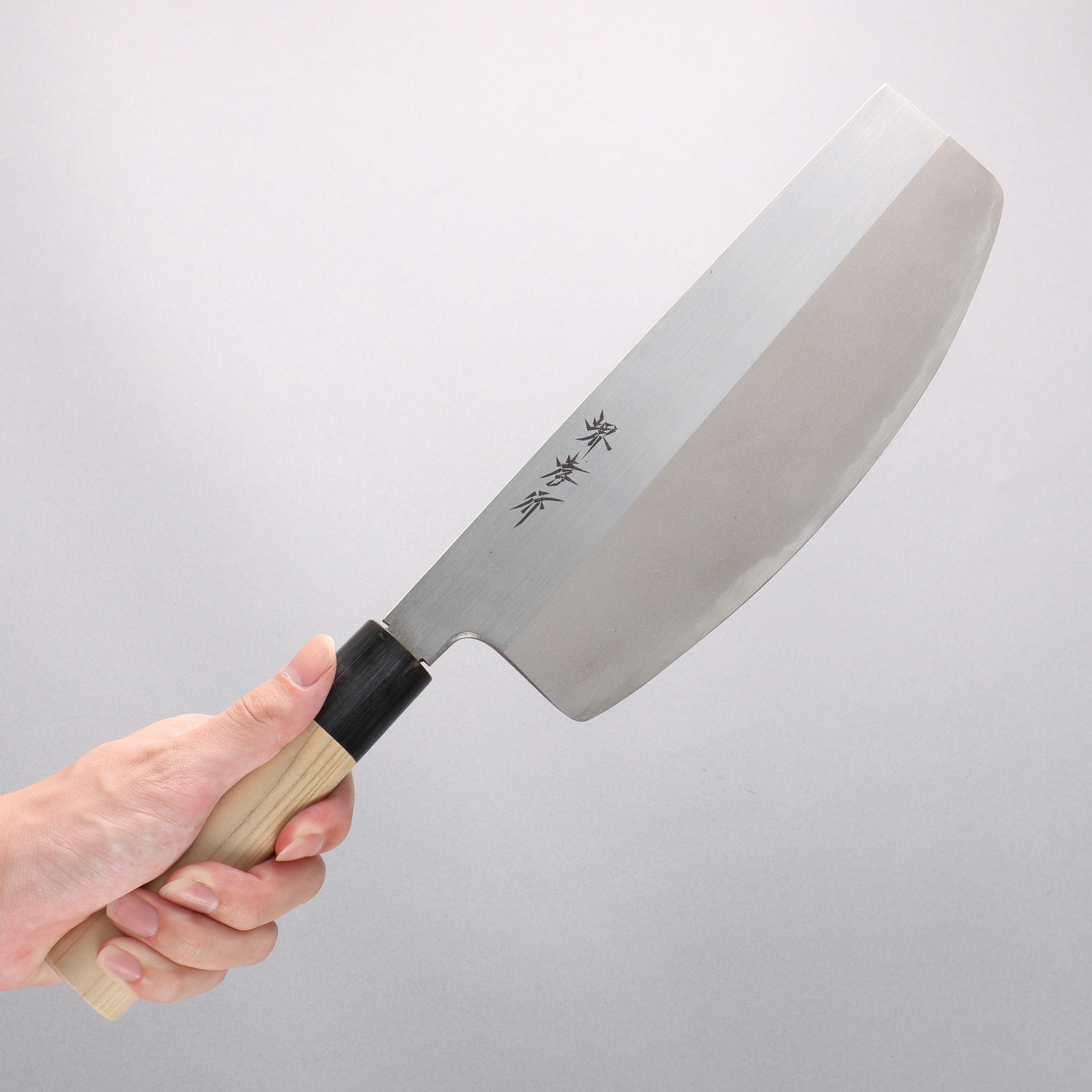 堺 孝行 霞研 白鋼 寿司切り包丁 240mm – 清助刃物 Japan