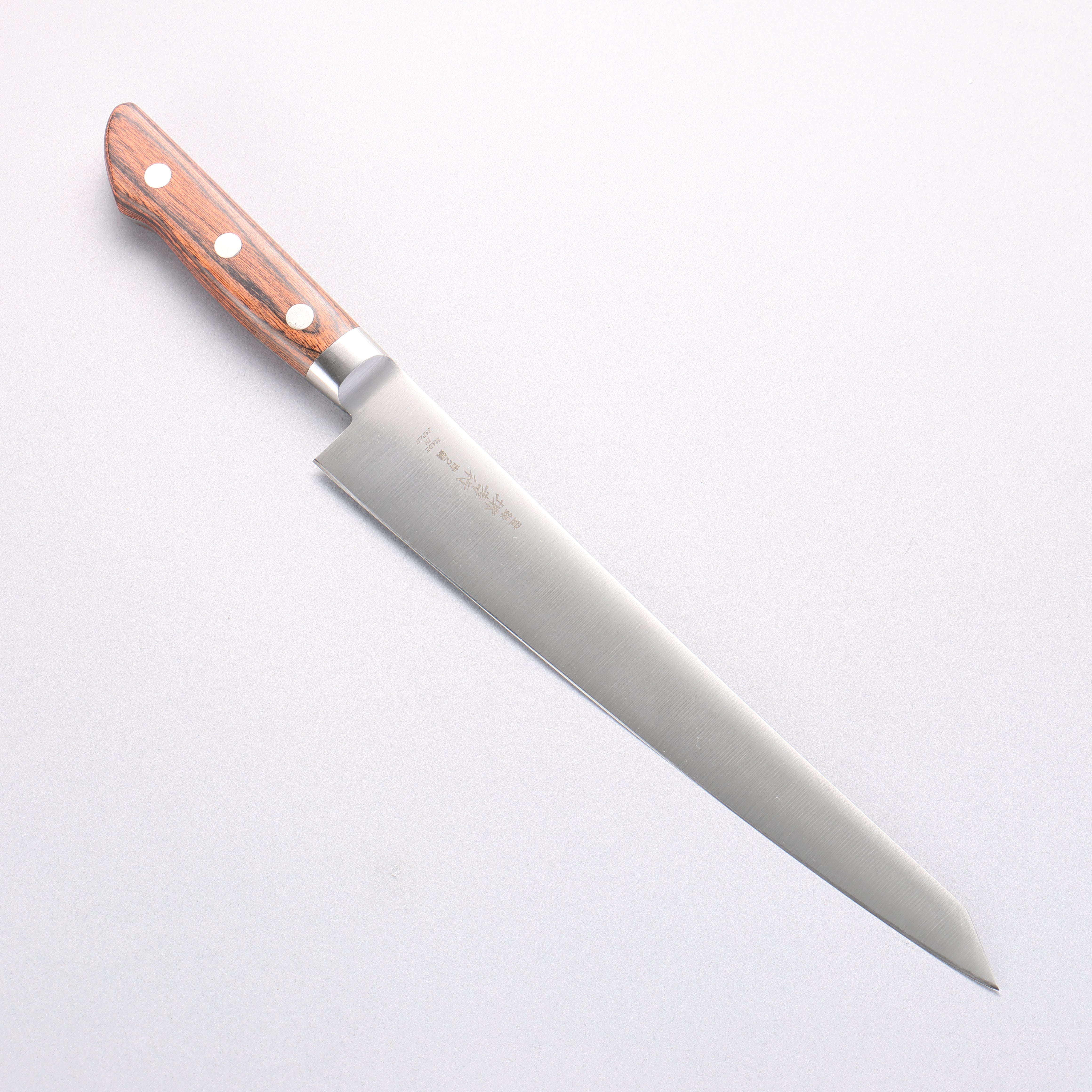 堺 孝行 青ニ鋼 本焼 切付筋引包丁 – 清助刃物 Japan