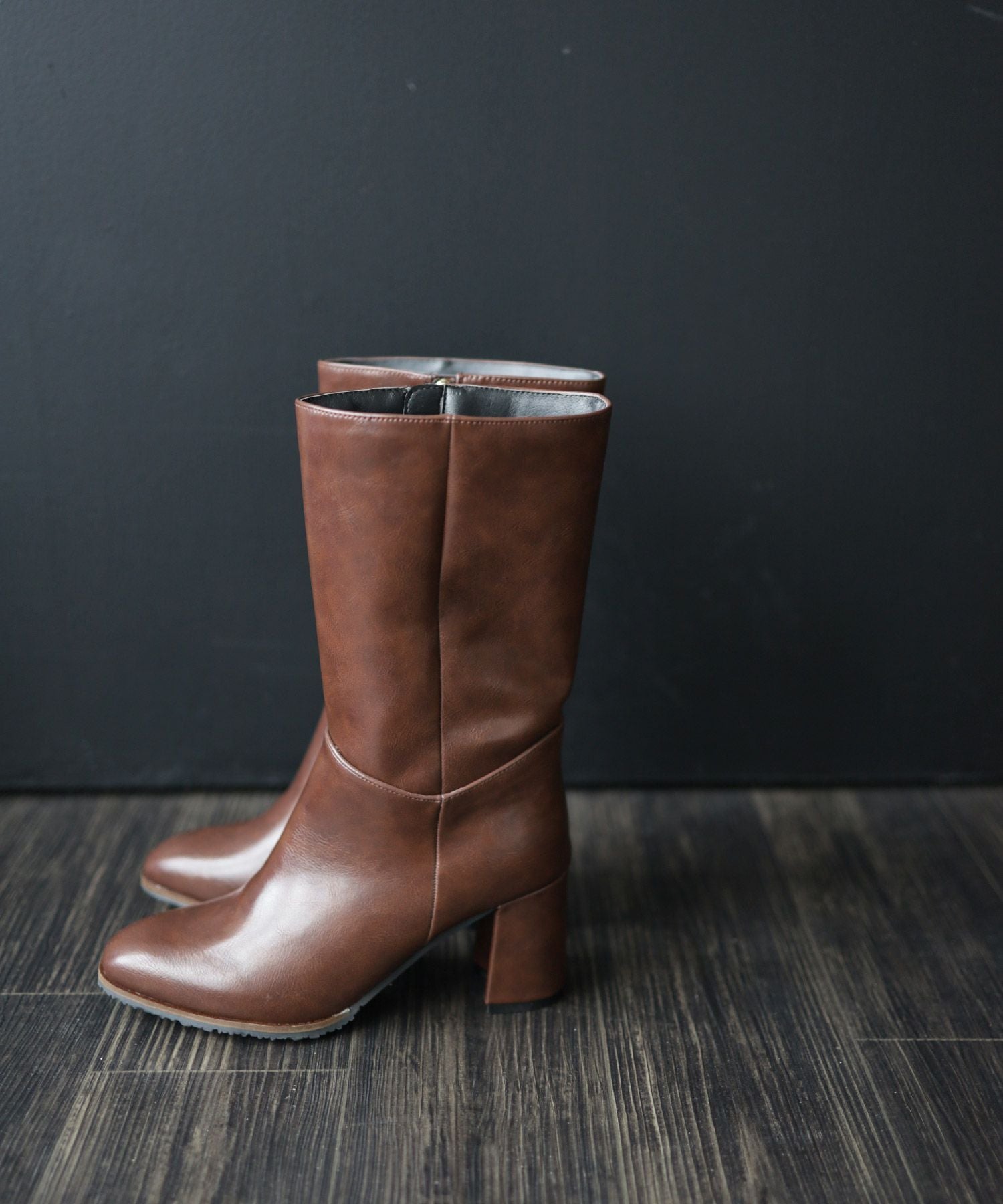 チャンキーヒールミドルブーツ【公式ショップ・ZOZOTOWN・Amazon限定