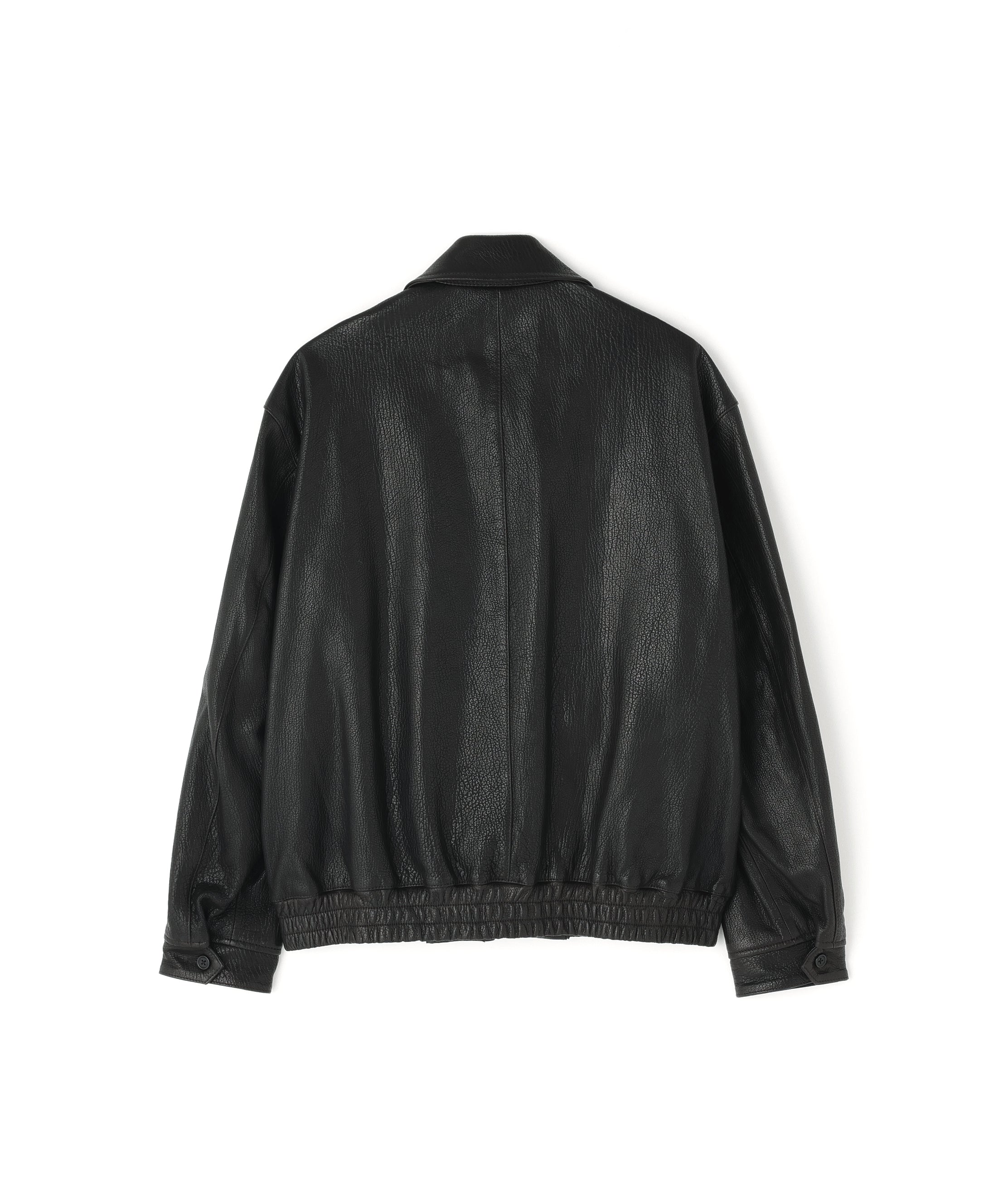 LEATHER ZIP UP BLOUSON ‐Sheep Shrink leathe‐ | SEVEN BY SEVEN