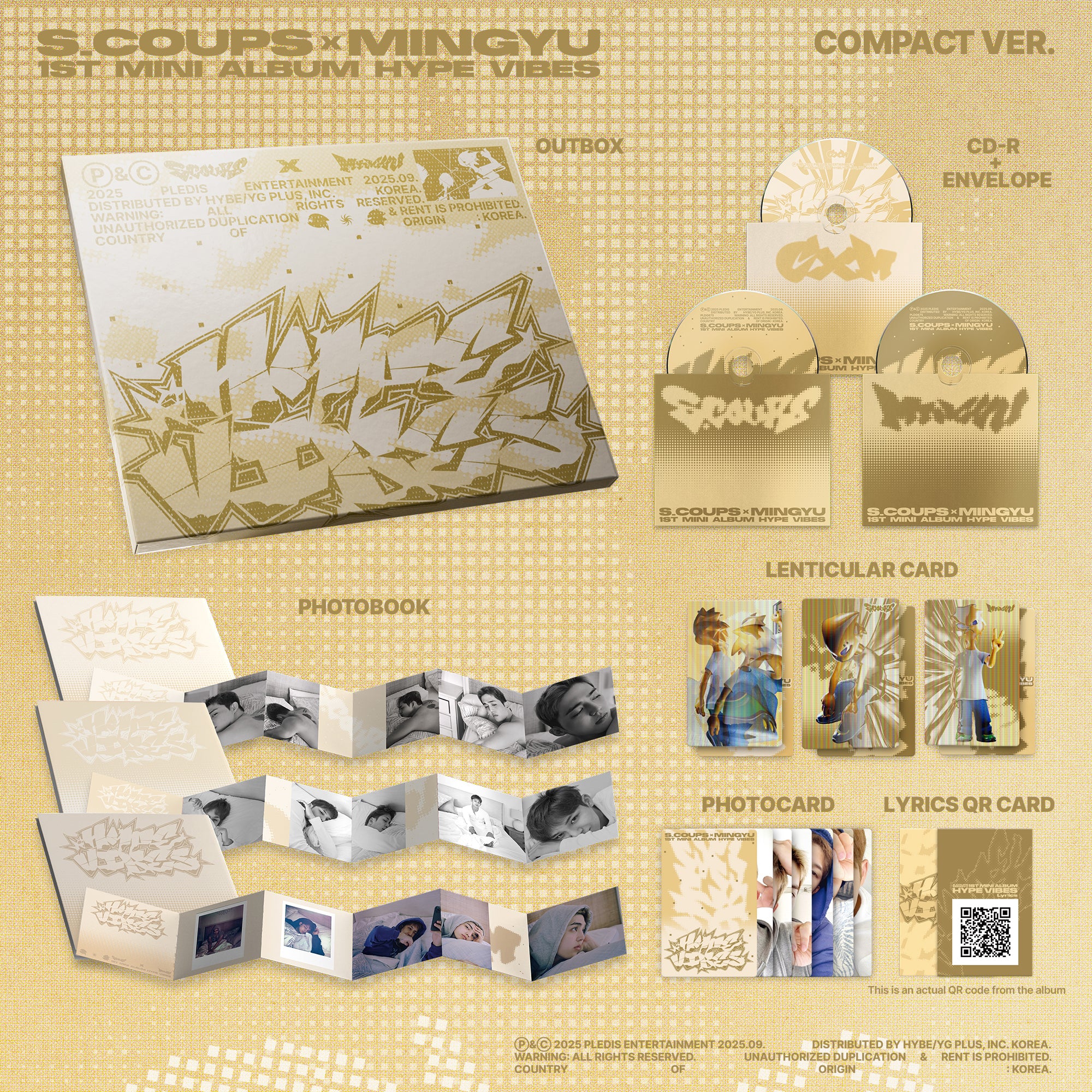 CxM 1st Mini Album 'HYPE VIBES' COMPACT Ver. - SEVENTEEN 세븐틴