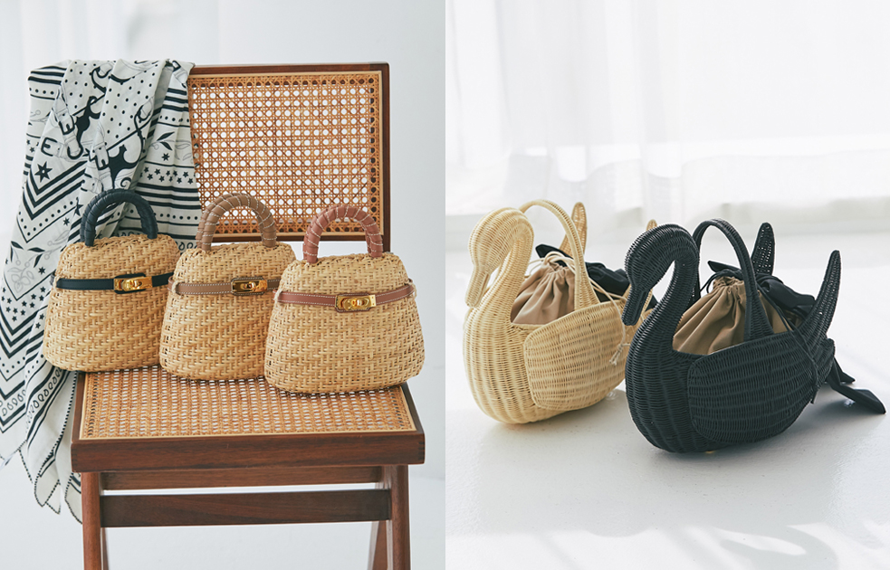 FEATURE- Belt Rattan Mini Bag / Swan Rattan Bag｜seventen