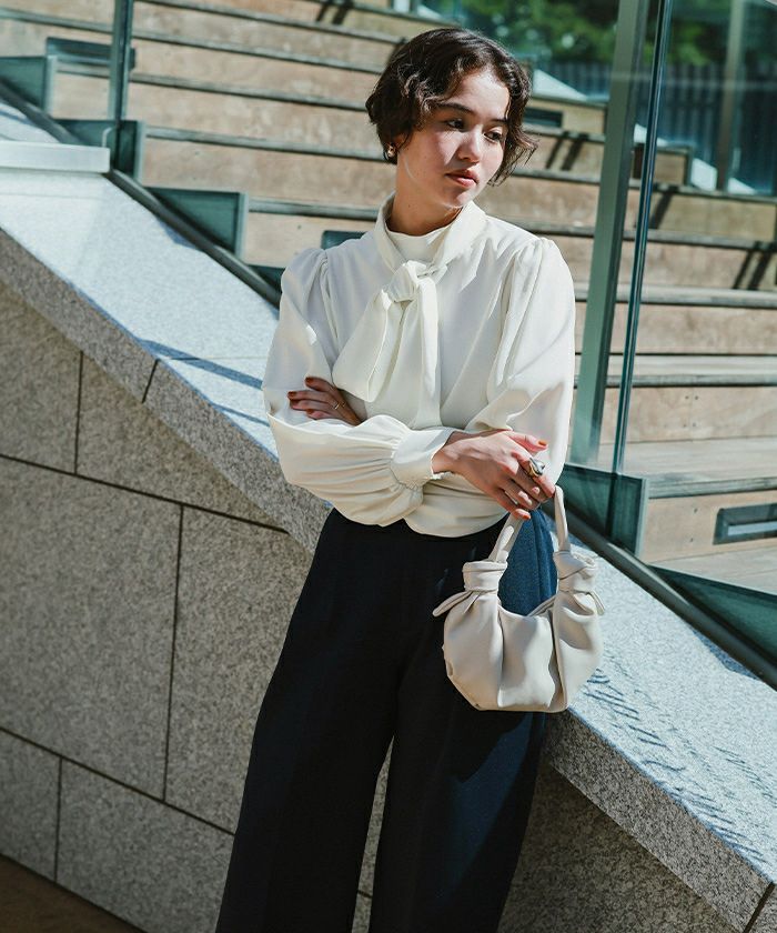 リボンボウタイブラウス | titivate