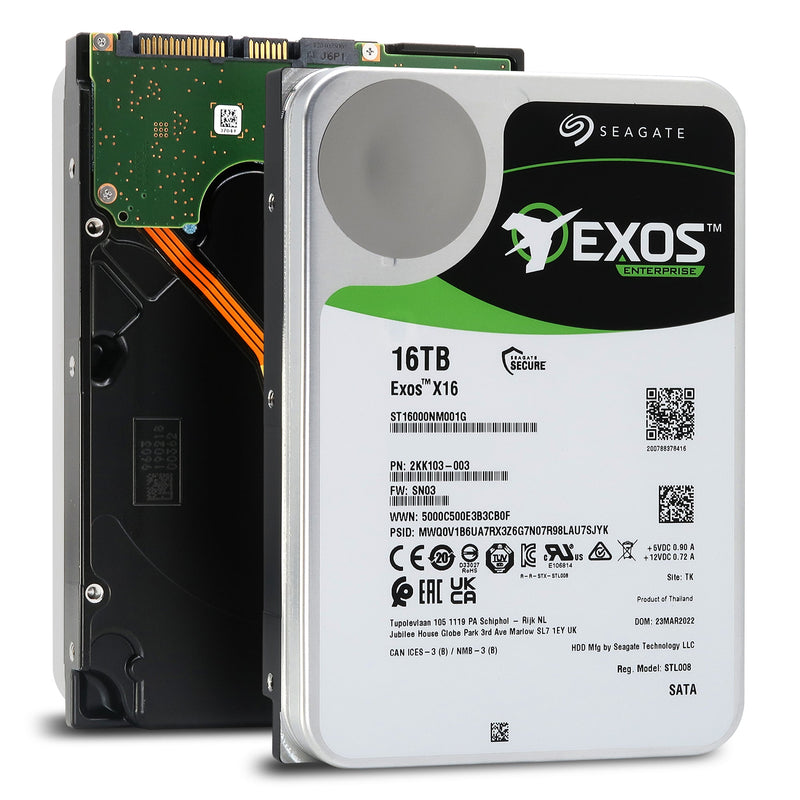 Seagate Exos X16 ST16000NM001G 16TB SATA 3.5 HDD — ServerPartDeals.com