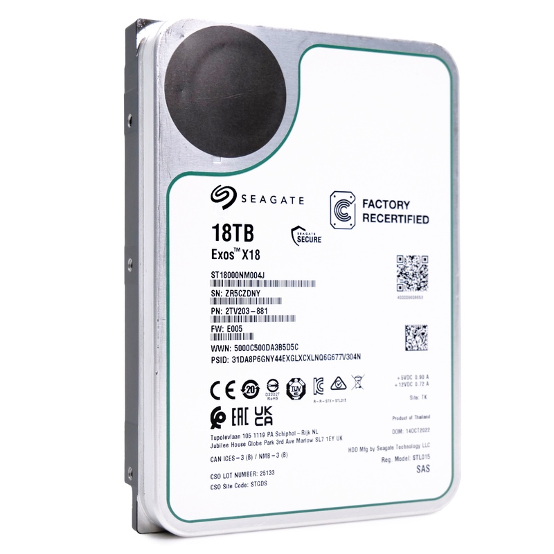 Seagate Exos X18 ST18000NM004J 18TB SAS 3.5