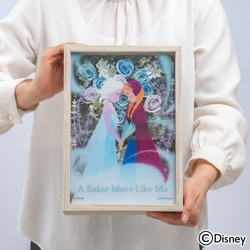ディズニーフラワーフレームアート「永遠の絆」（アナと雪の女王