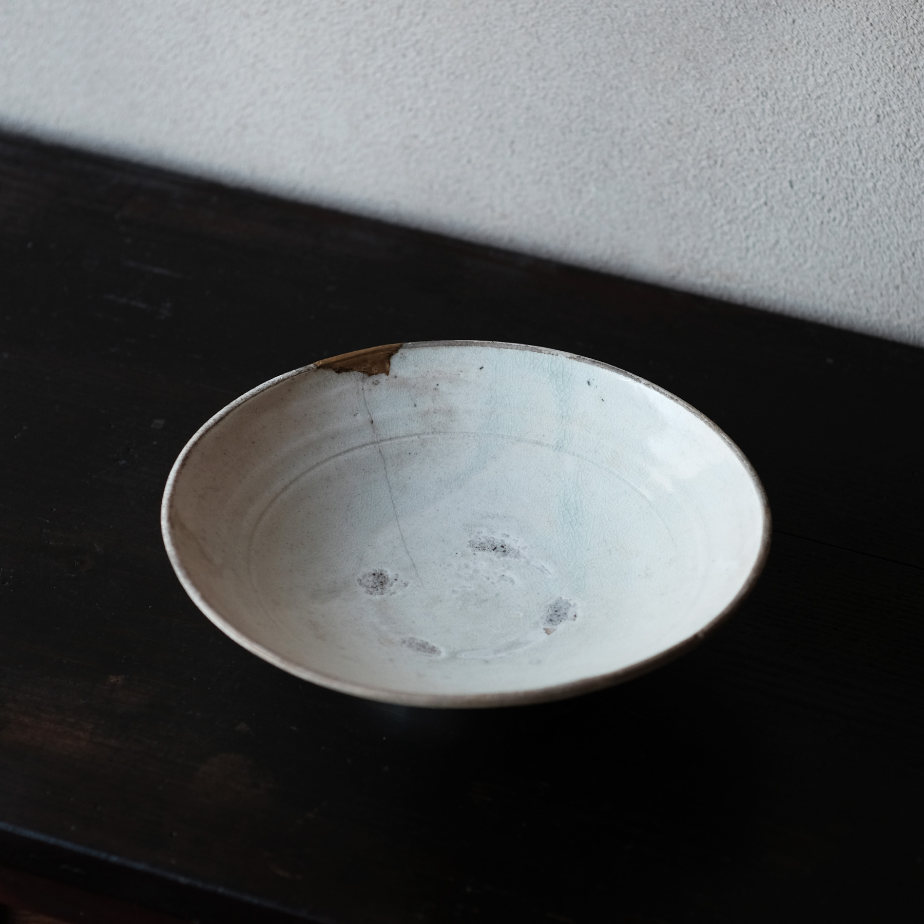 李氏朝鮮 粉引平茶碗 | 骨董と詩学 Antique & Poetics | 蛇韻律