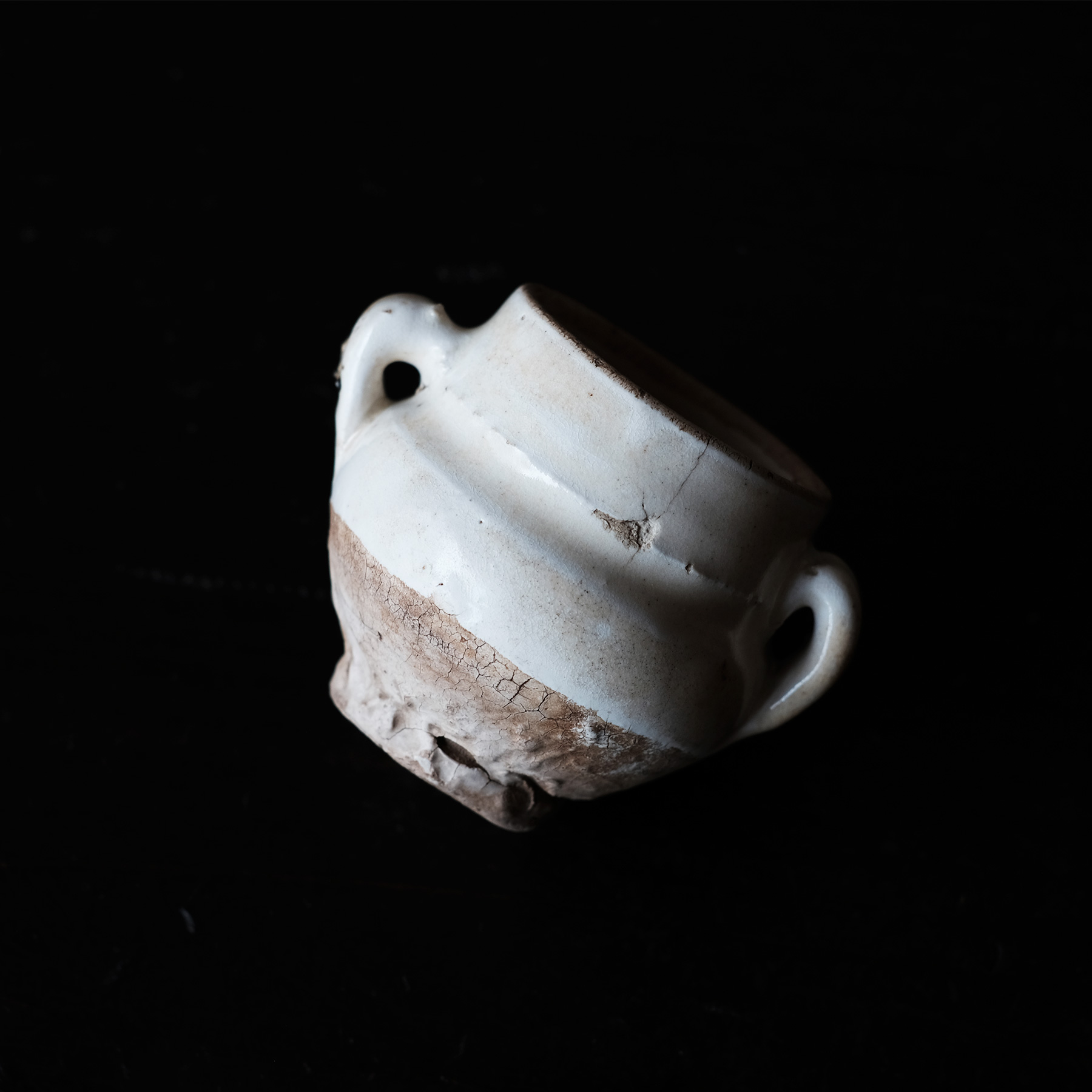 北宋 磁州窯 白釉双耳小壺 | 骨董と詩学 Antique & Poetics | 蛇韻律