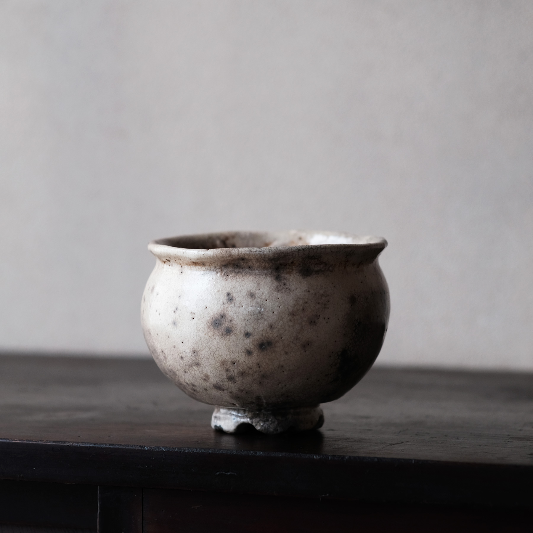 古萩 割高台茶碗 | 骨董と詩学 Antique & Poetics | 蛇韻律