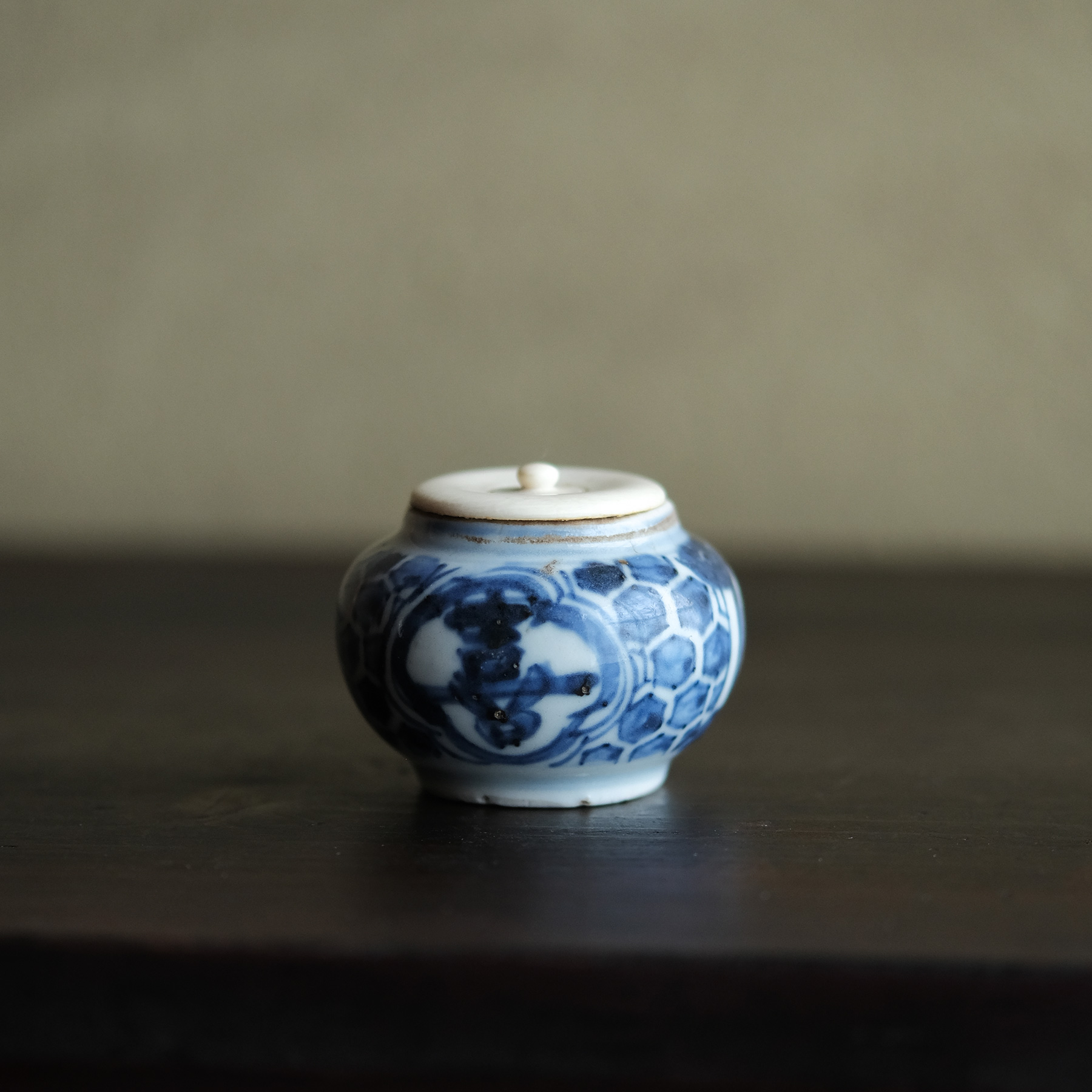 明朝 古染付 青花茶入 | 骨董と詩学 Antique & Poetics | 蛇韻律