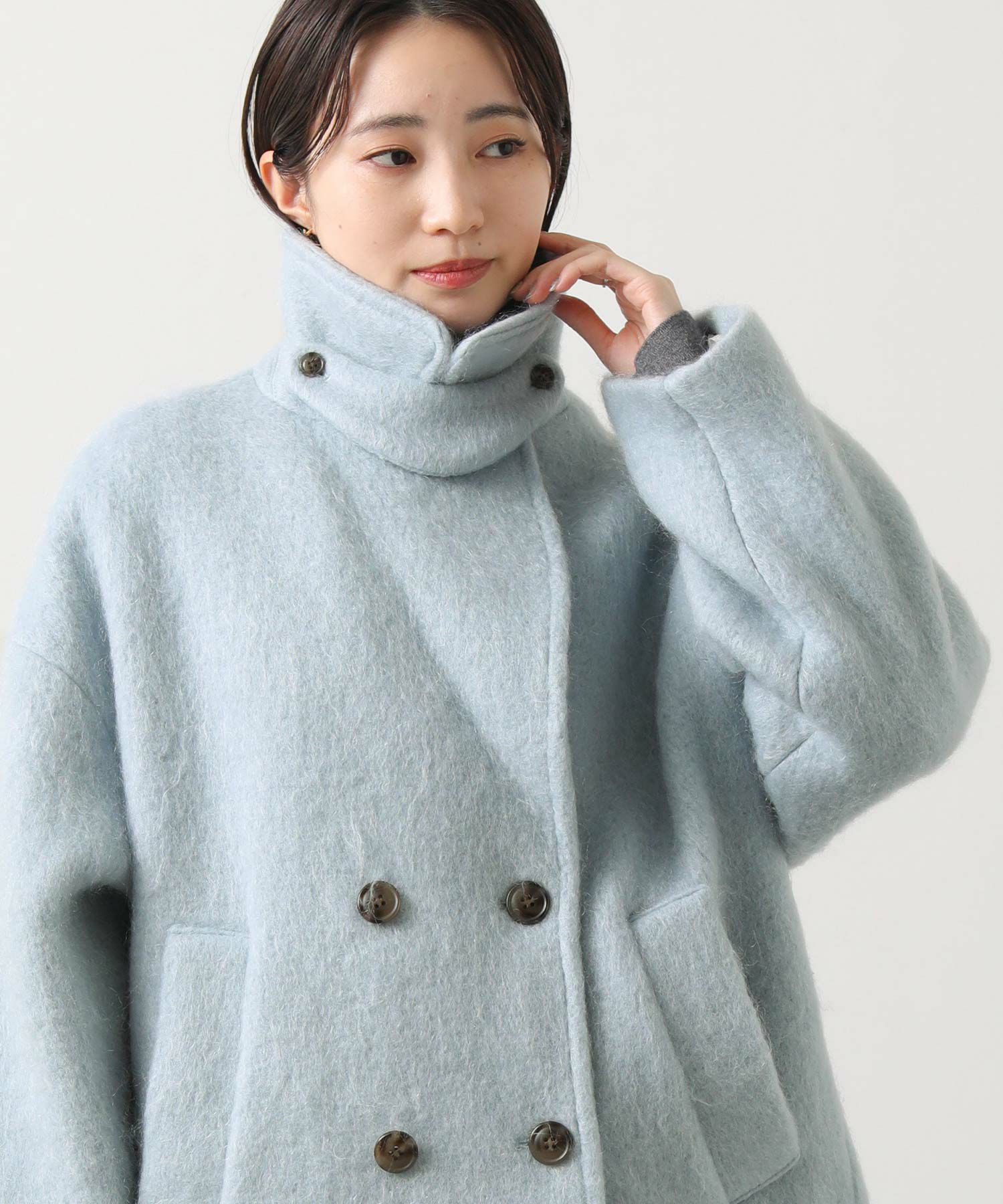 Gready BrilliantモヘアシャギーPコート | SEKIMIKI Online