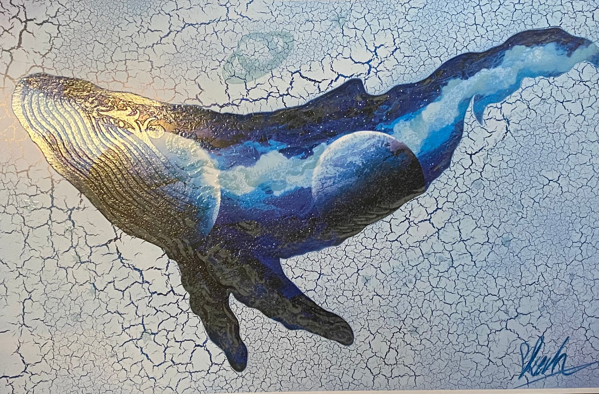 COMBO Interstellar Whale + African Rhino GLOW IN THE DARK – Skech Art