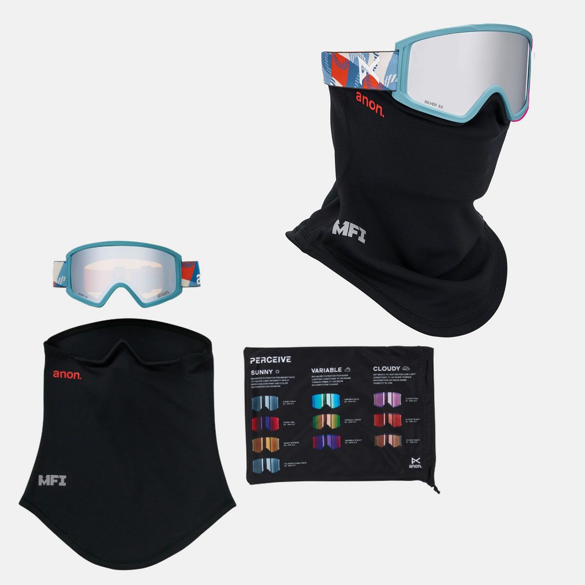 全天候 anon スキーゴーグル キッズ用 交換レンズ付き 全天候 anon