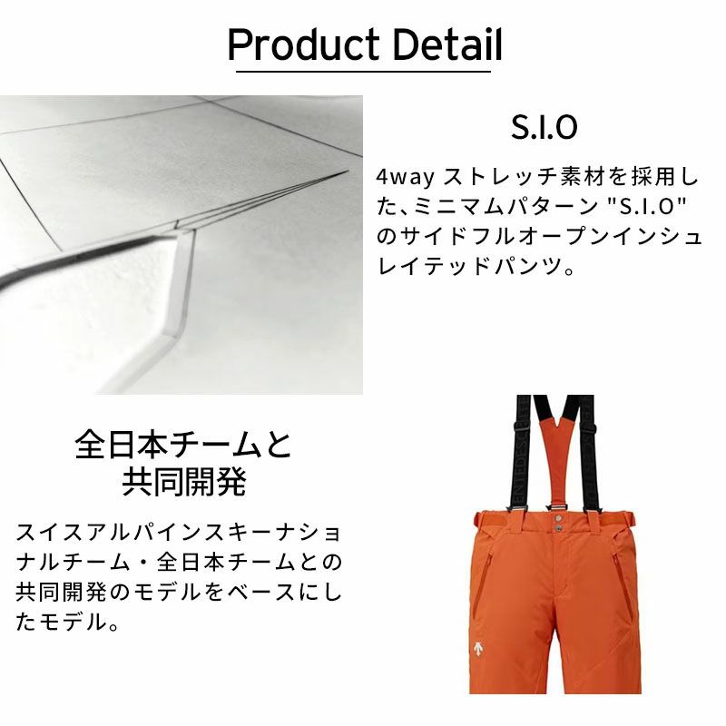 スキーウェア スキーパンツ デサント パンツ DESCENTE メンズ