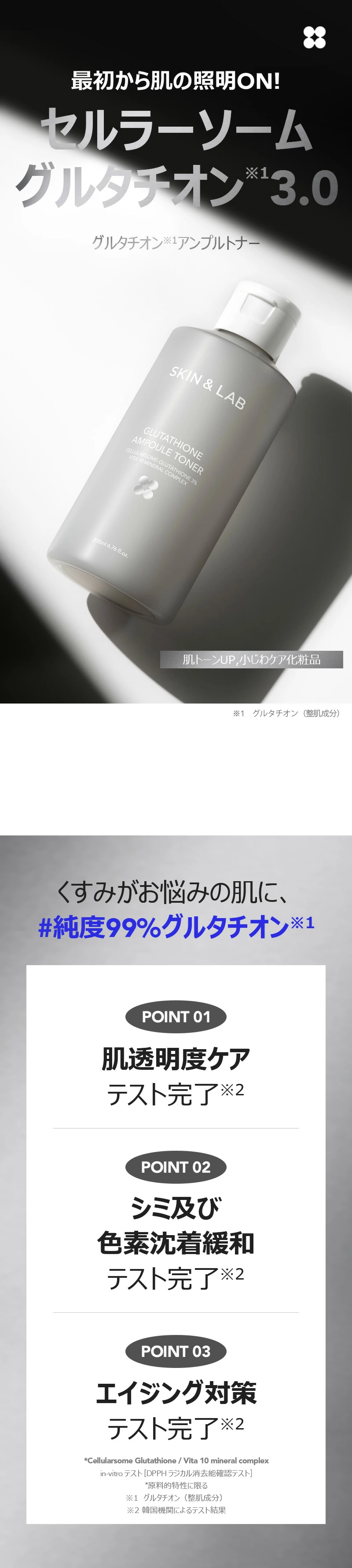 グルタチオンアンプルトナー - 【公式】 SKIN&LAB（スキンアンドラブ）
