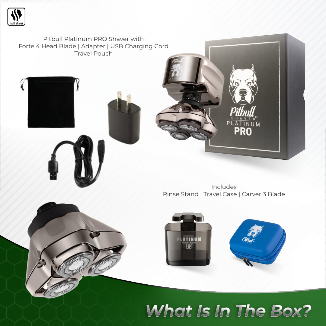 Pitbull Platinum PRO Electric Head and Face Shaver by Skull Shaver