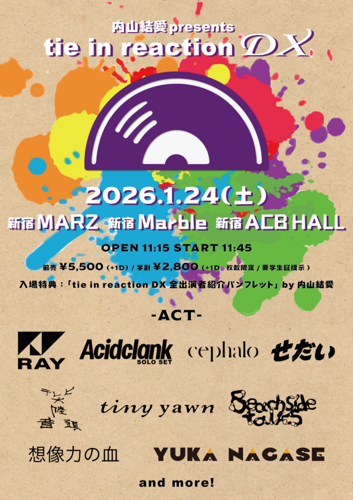 RAY内山結愛、来年1/24開催の3会場周遊フェス第1弾出演者に長瀬有花