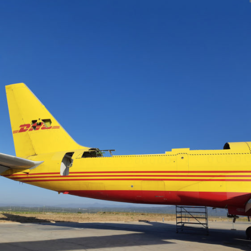 SOLD OUT ! AVIATIONTAG B757 D-ALEH Yellow DHL アビエーションタグ