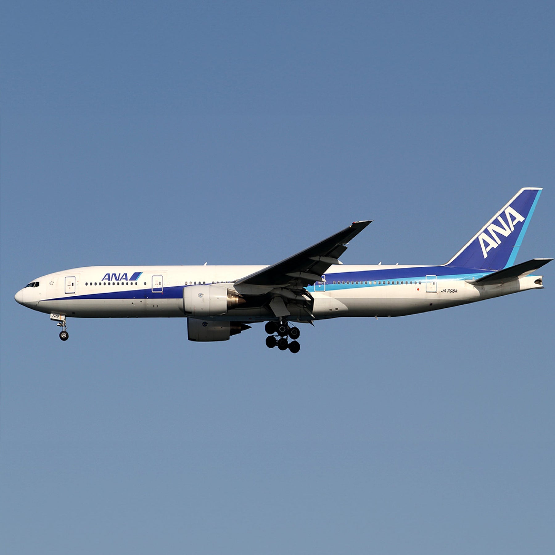 SOLD OUT !! AVIATIONTAG B777 JA708A Light Blue ANA アビエーション