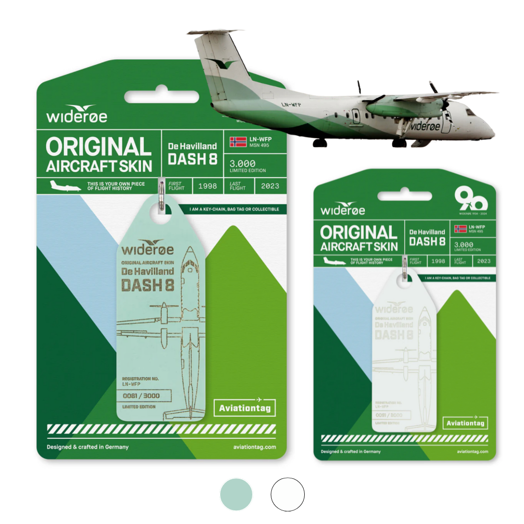 AVIATIONTAG Dash8 LN-WFP Widerøe アビエーションタグ ヴィデロー航空