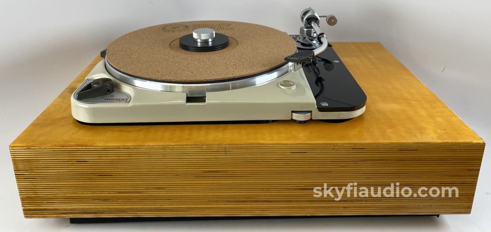 Thorens TD-124 with Custom Solid Wood Plinth and SME3009 Tonearm