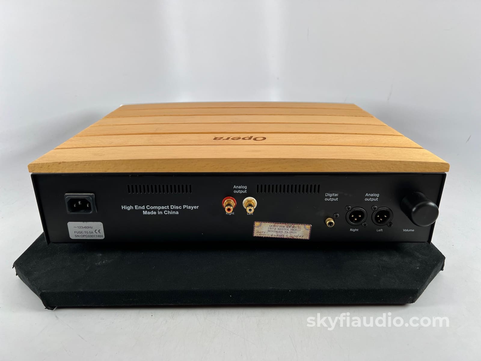 Opera Audio Consonance Reference CD-2.2 Tube CD Player, Complete w/Box