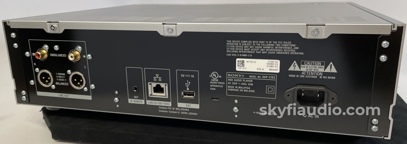 Sony HAP-Z1ES High-Resolution Audio HDD & Network Player - Loaded with