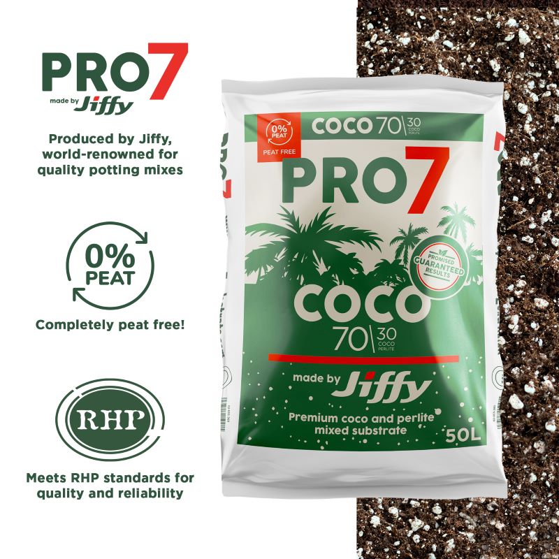 Jiffy PRO7 COCO 70/30, Coco Perlite Mix – 50L Coco Mix Soil
