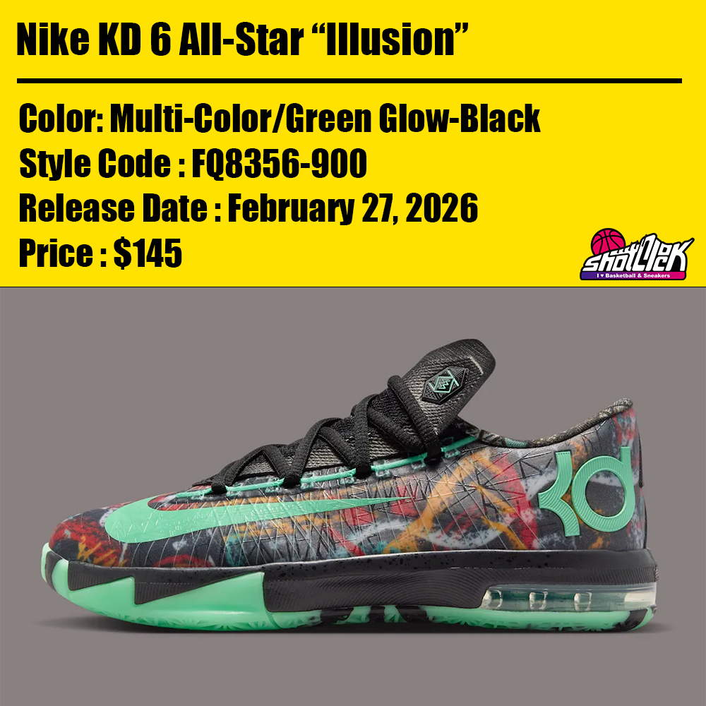 2026年2月27日発売Nike KD 6 All-Star “Illusion” | Shot Clock