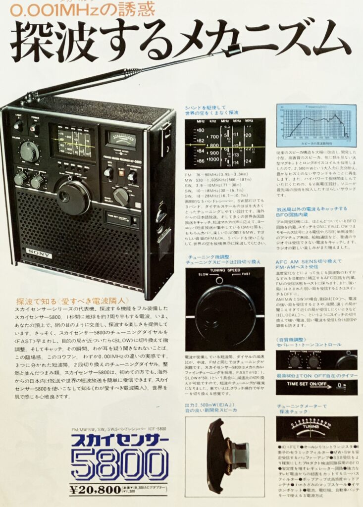 ソニー ICF-5800 – BCLブームの火付け役 | 【昭和レトロ】ゴールデン