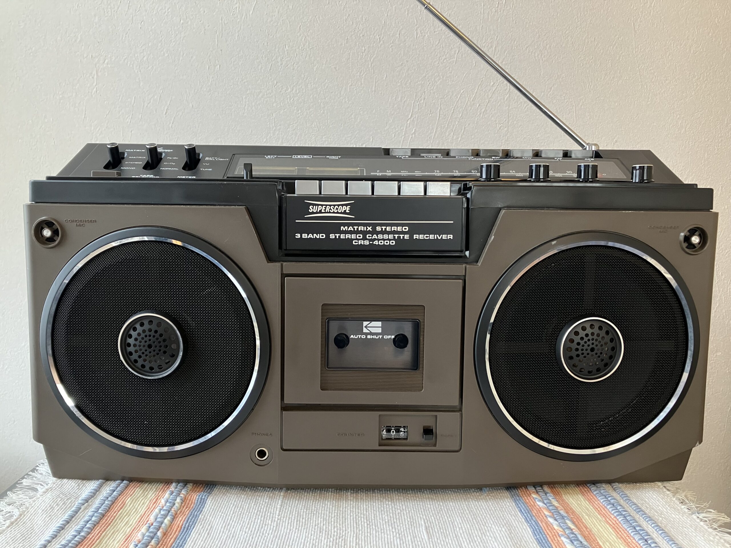 スーパースコープ CRS-4000 – マランツ製ラジカセと呼ぶべきか