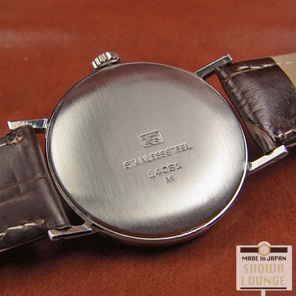 セイコー SEIKO マーベル 希少な19石赤機械 彫りインデックスの2トーン